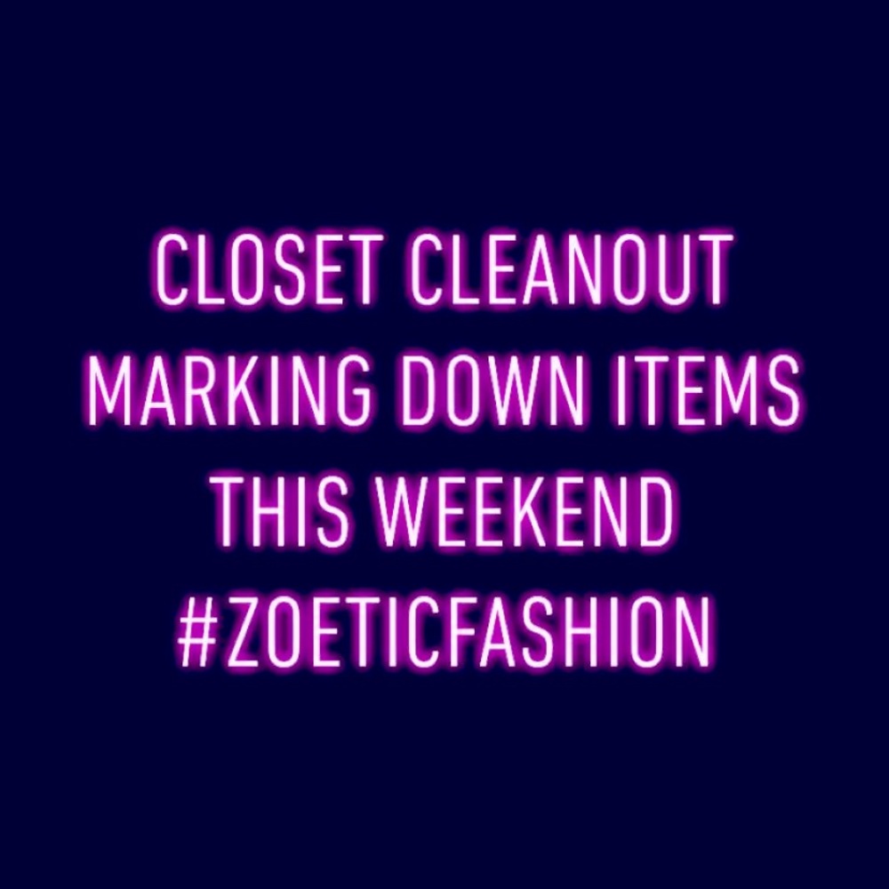 Marking down ZOETIC FASHION CLOSET